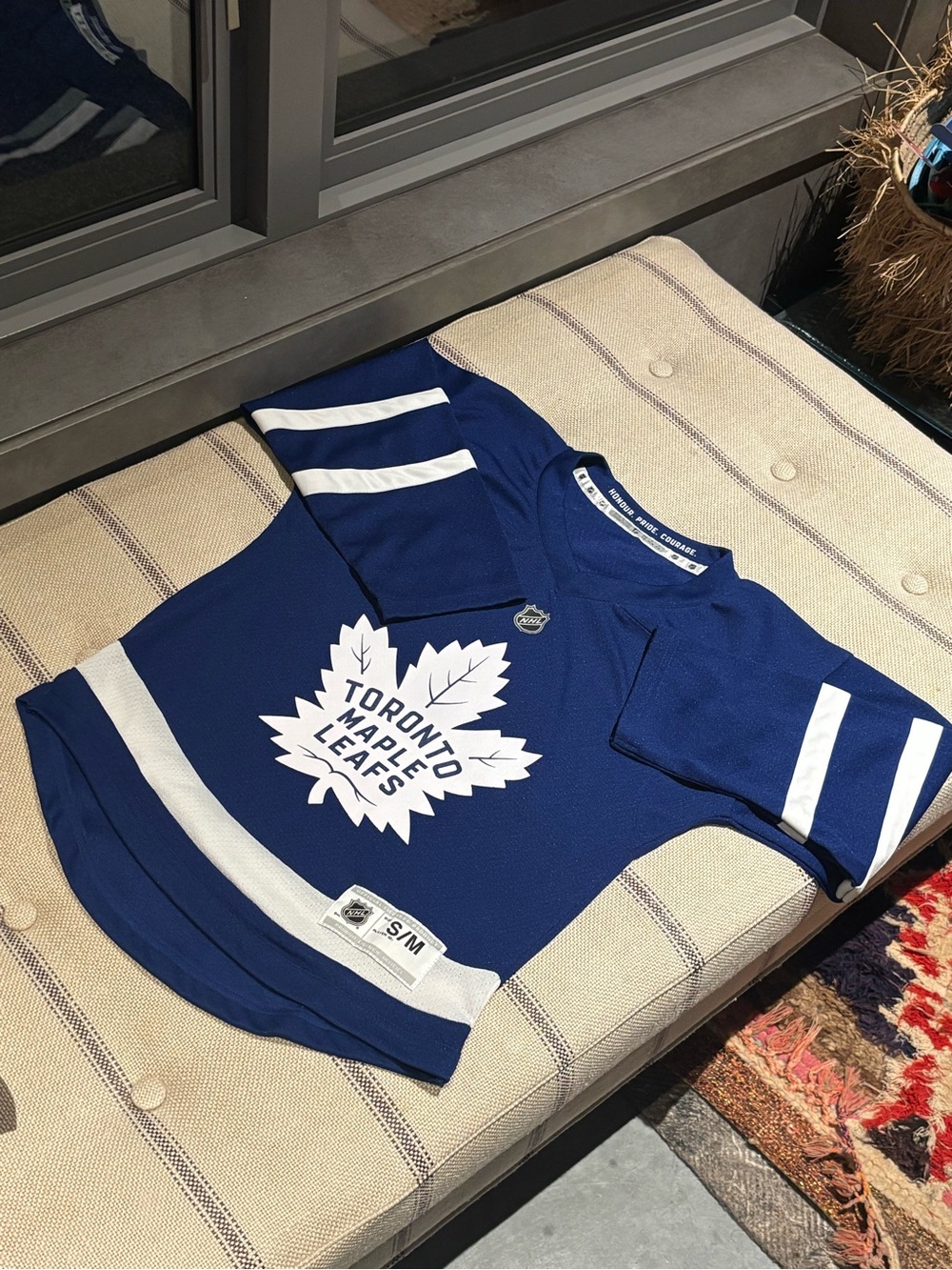 NHL Toronto Maple Leafs  Blue and White Jersey Tee